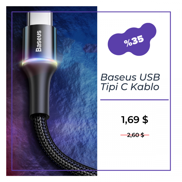 Baseus USB Tipi C Kablo
